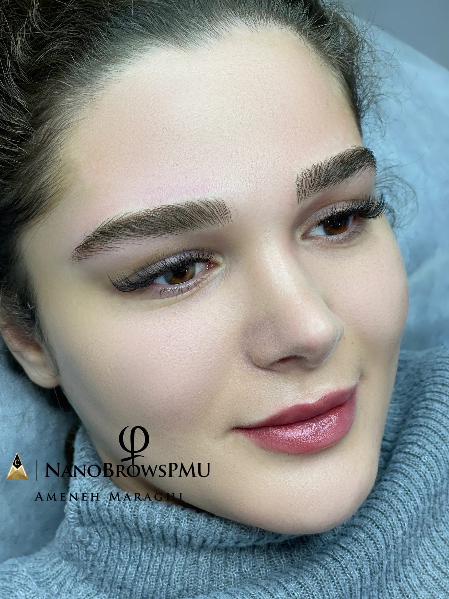 Natural NanoBrows result by Hanie Maraghi