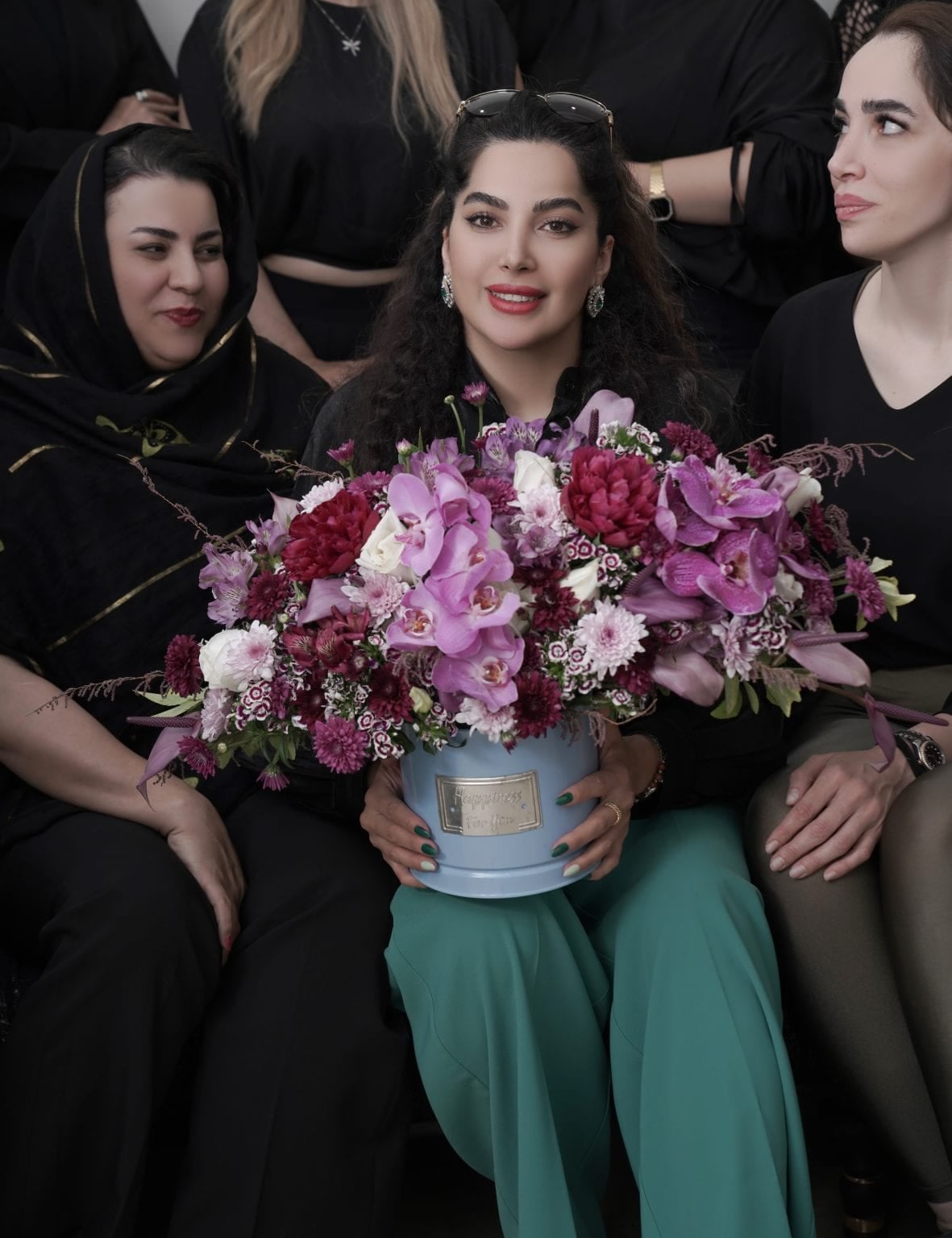 Hanie Maraghi with her students